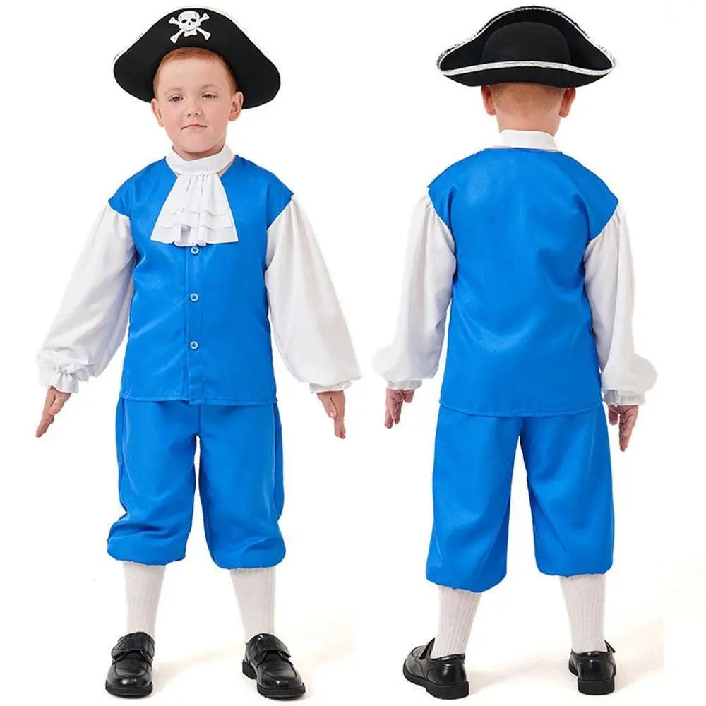 Boy Pirate Outfit Vintage Cosplay Costume Carnival Halloween For Kids - Pajamasbuy