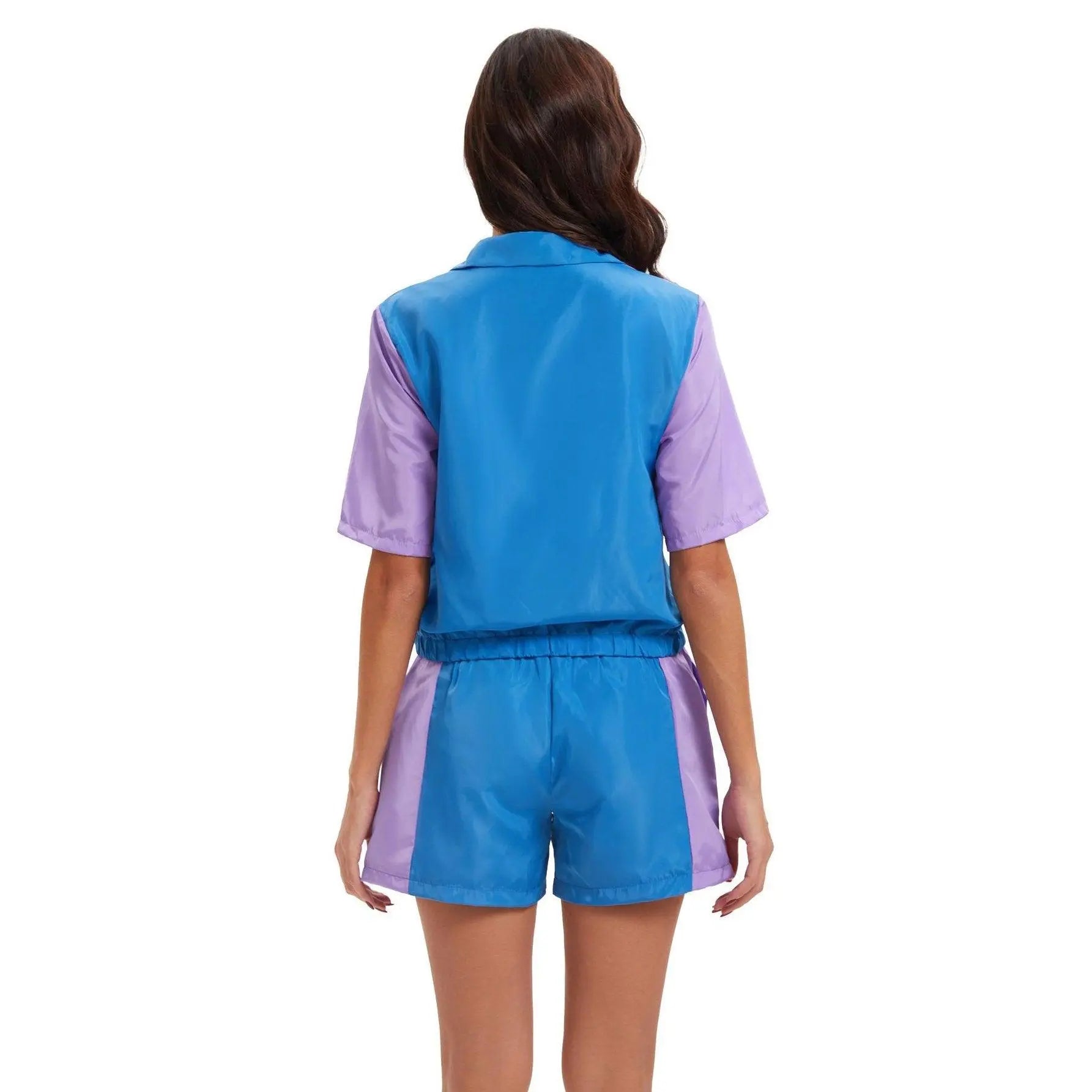 Carnival Disco Retro 80s Outfits Zipper Women's Sportswear Hip Hop Stage Costume - Pajamasbuy