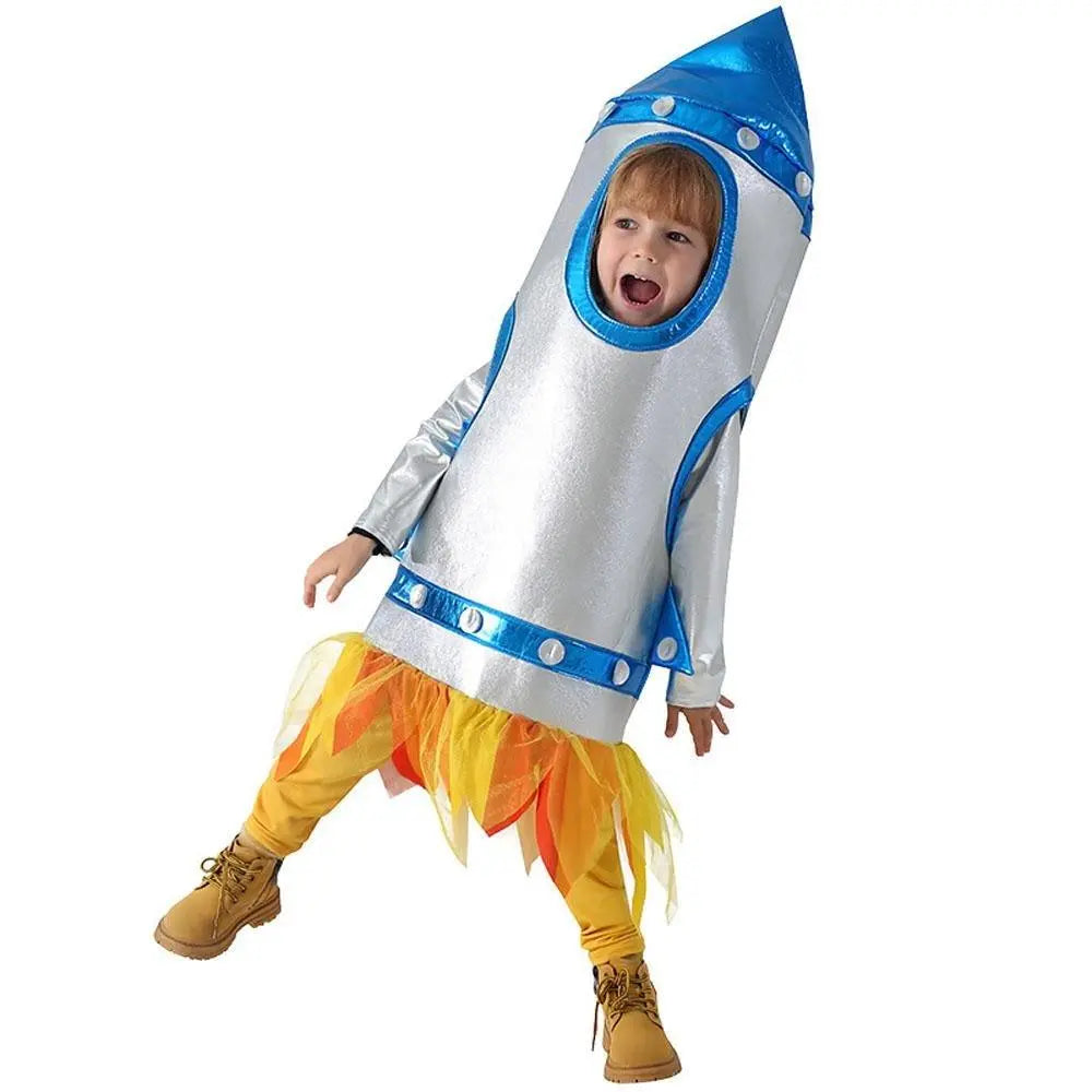 Children's Rocket Astronaut Costume Space Stage Outfit for Kindergarten Performances - Pajamasbuy