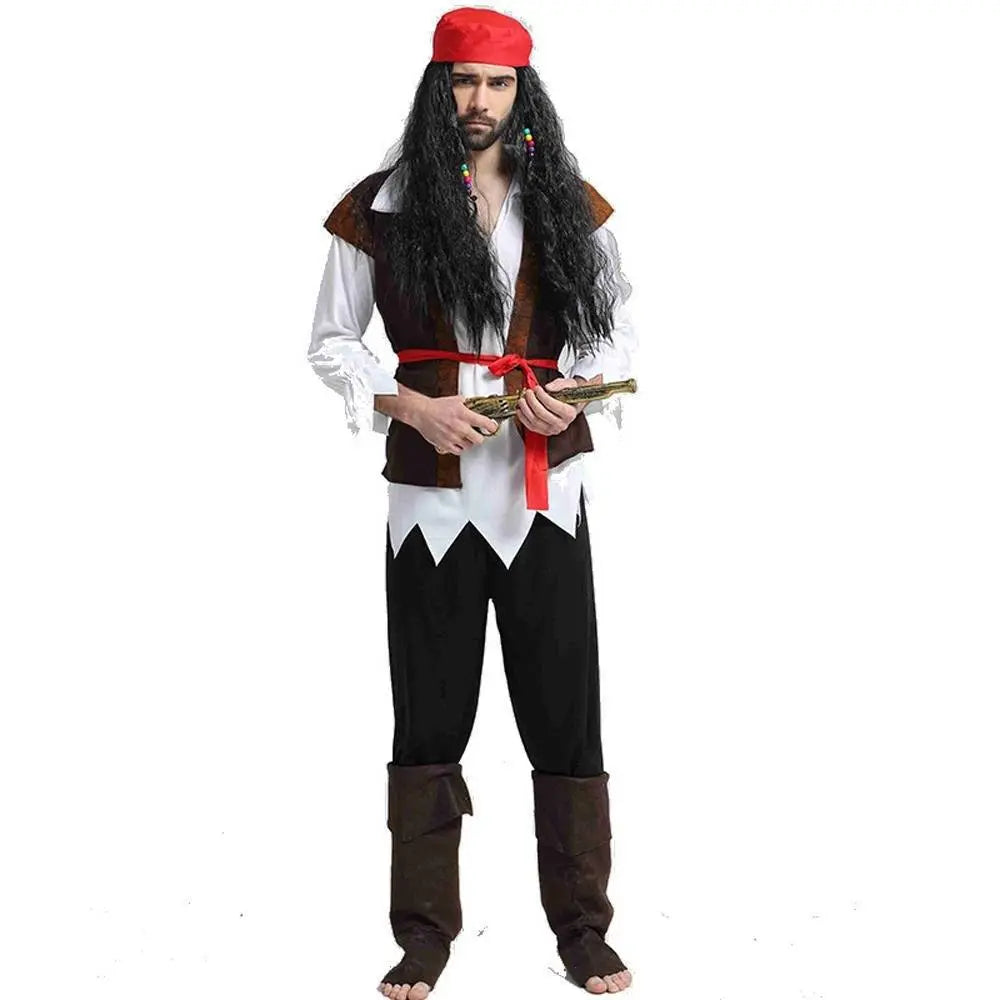 Couples Pirate Outfit Cosplay Costume Fancy Dress Halloween For Adult - Pajamasbuy