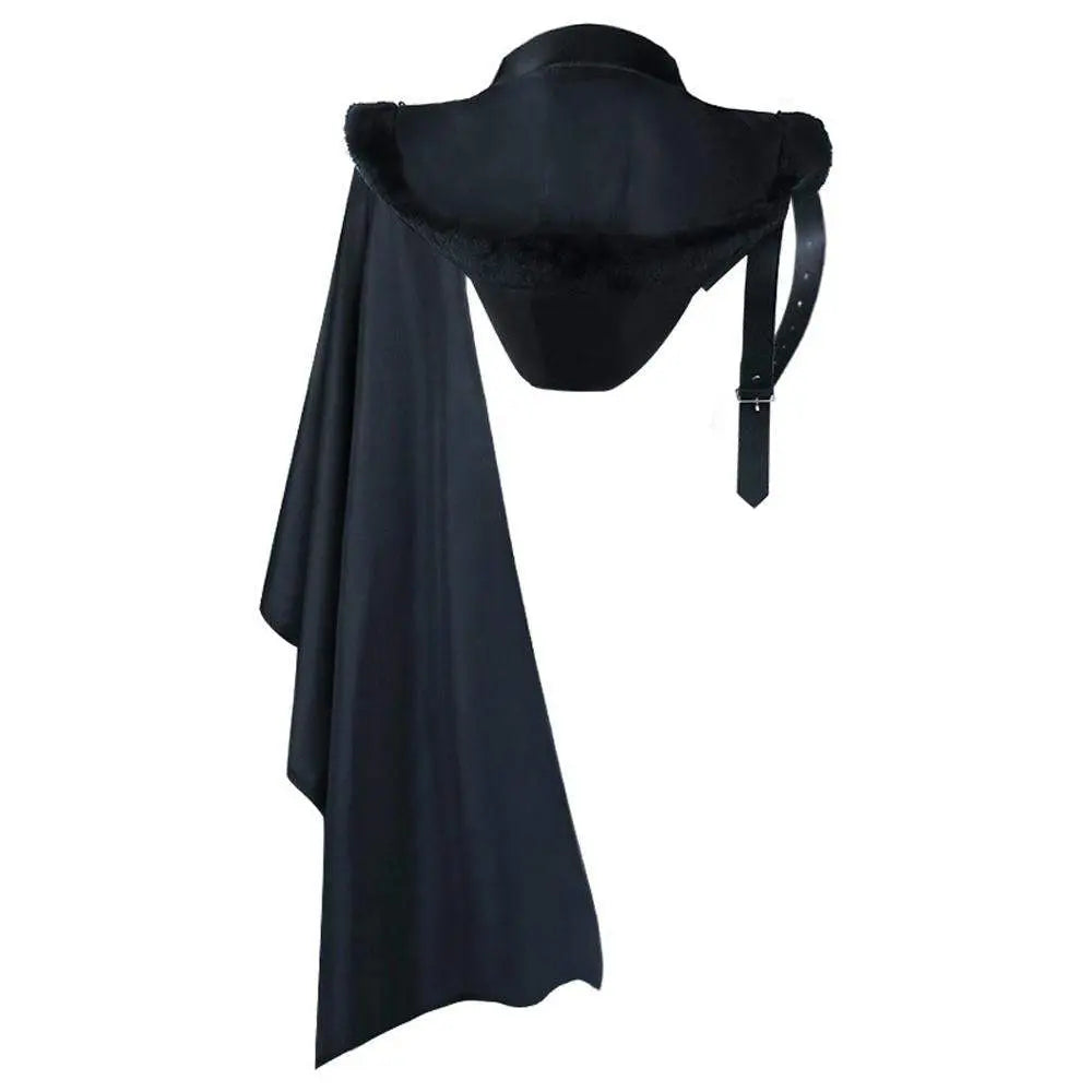Death Cape Halloween Party Devil Cosplay Costume Vampire Cloak Midcentury Vintage Tippet for Men - Pajamasbuy