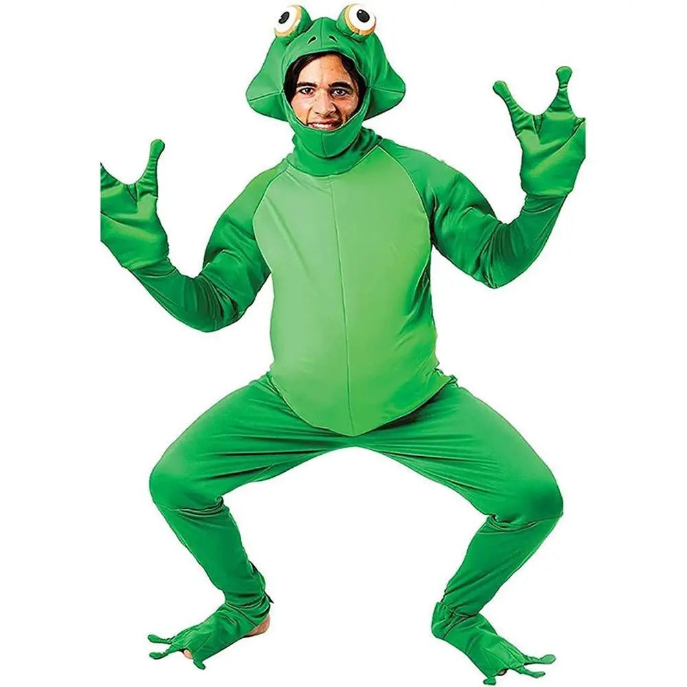 Frog Prince Jumpsuit Adult Animal Stage Party Halloween Costumes - Pajamasbuy