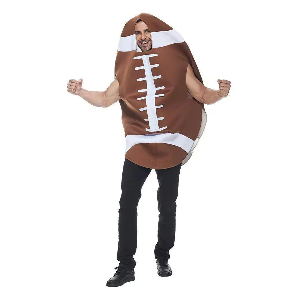 Funny Rugby Sports Equipment Halloween Carnival Suit Cosplay Costume For Adults - Pajamasbuy