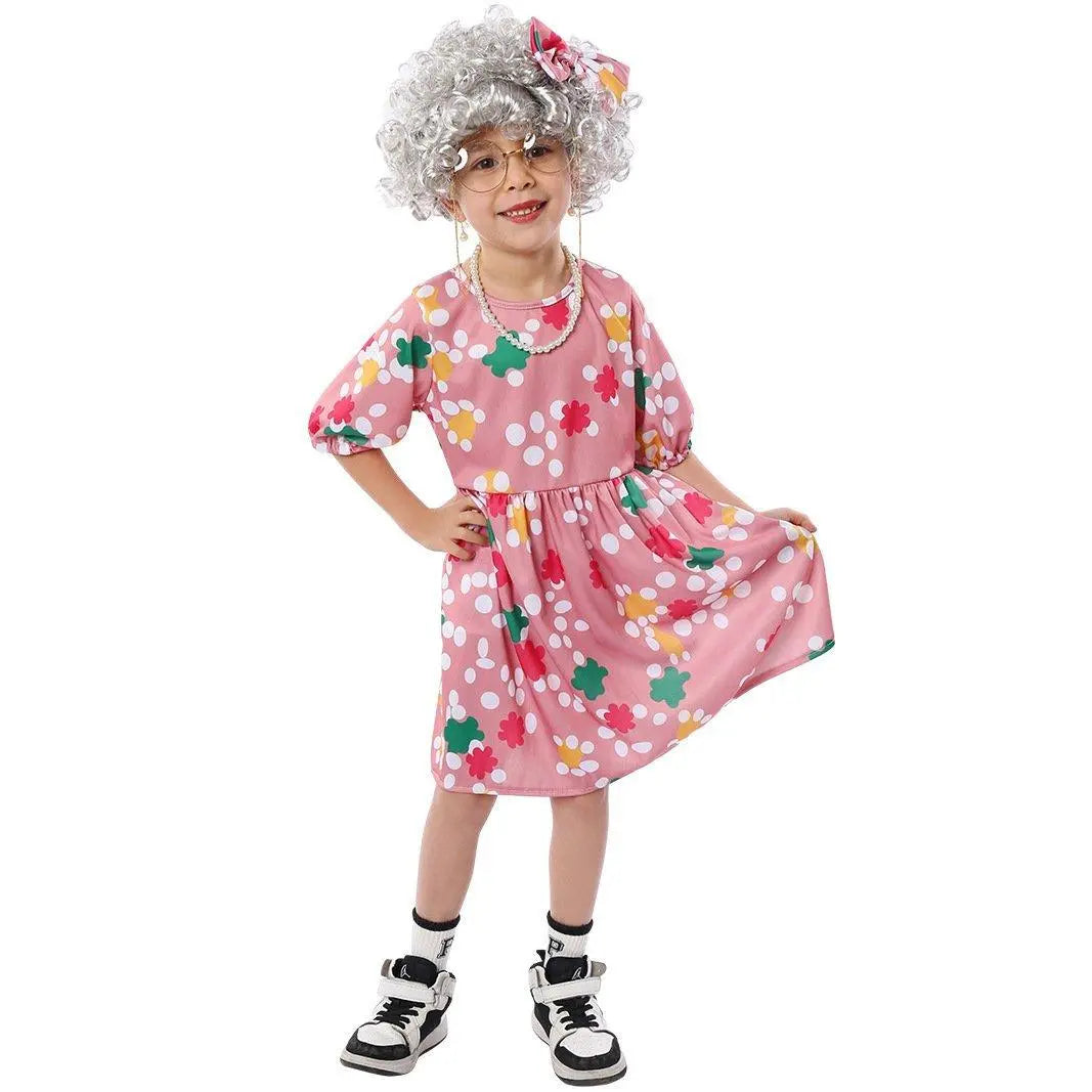 Grandma Cosplay Costume Halloween Children's Day Party Stage Performance Outfit - Pajamasbuy