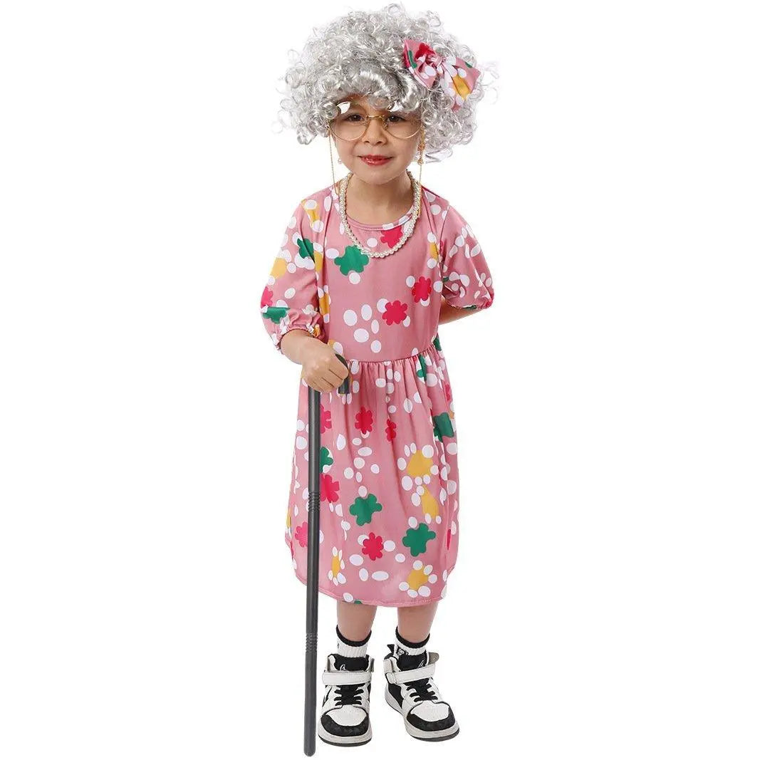 Grandma Cosplay Costume Halloween Children's Day Party Stage Performance Outfit - Pajamasbuy