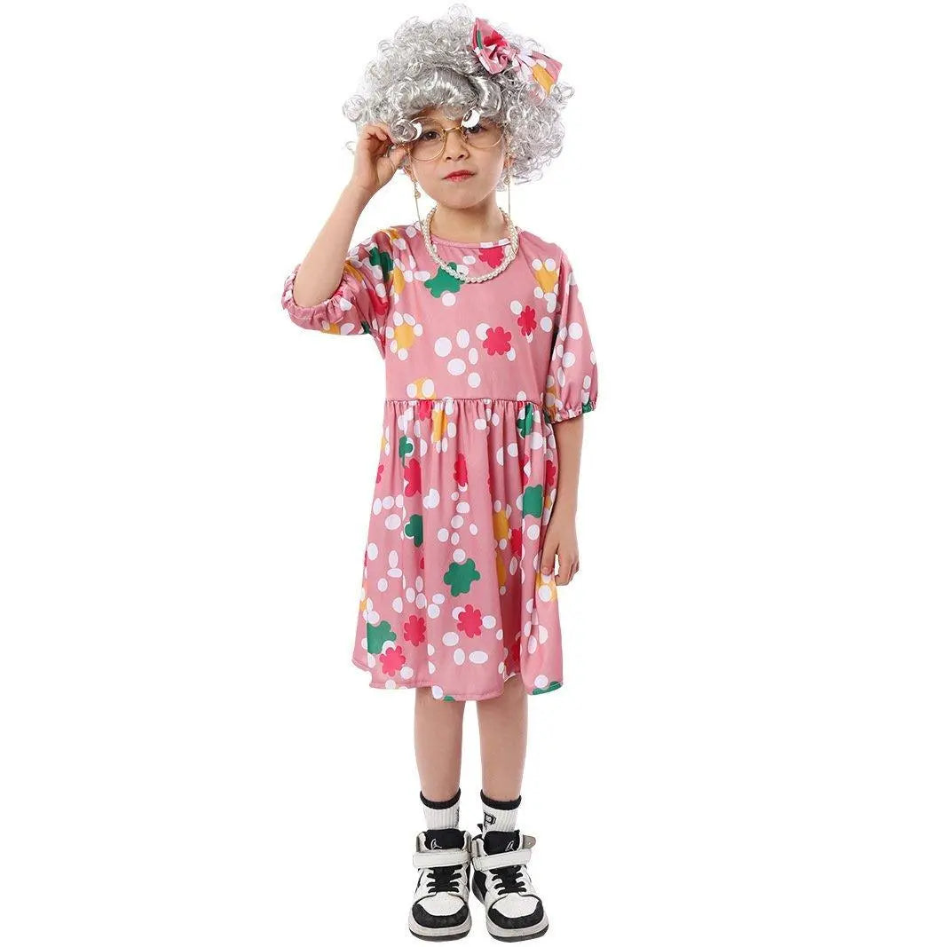 Grandma Cosplay Costume Halloween Children's Day Party Stage Performance Outfit - Pajamasbuy