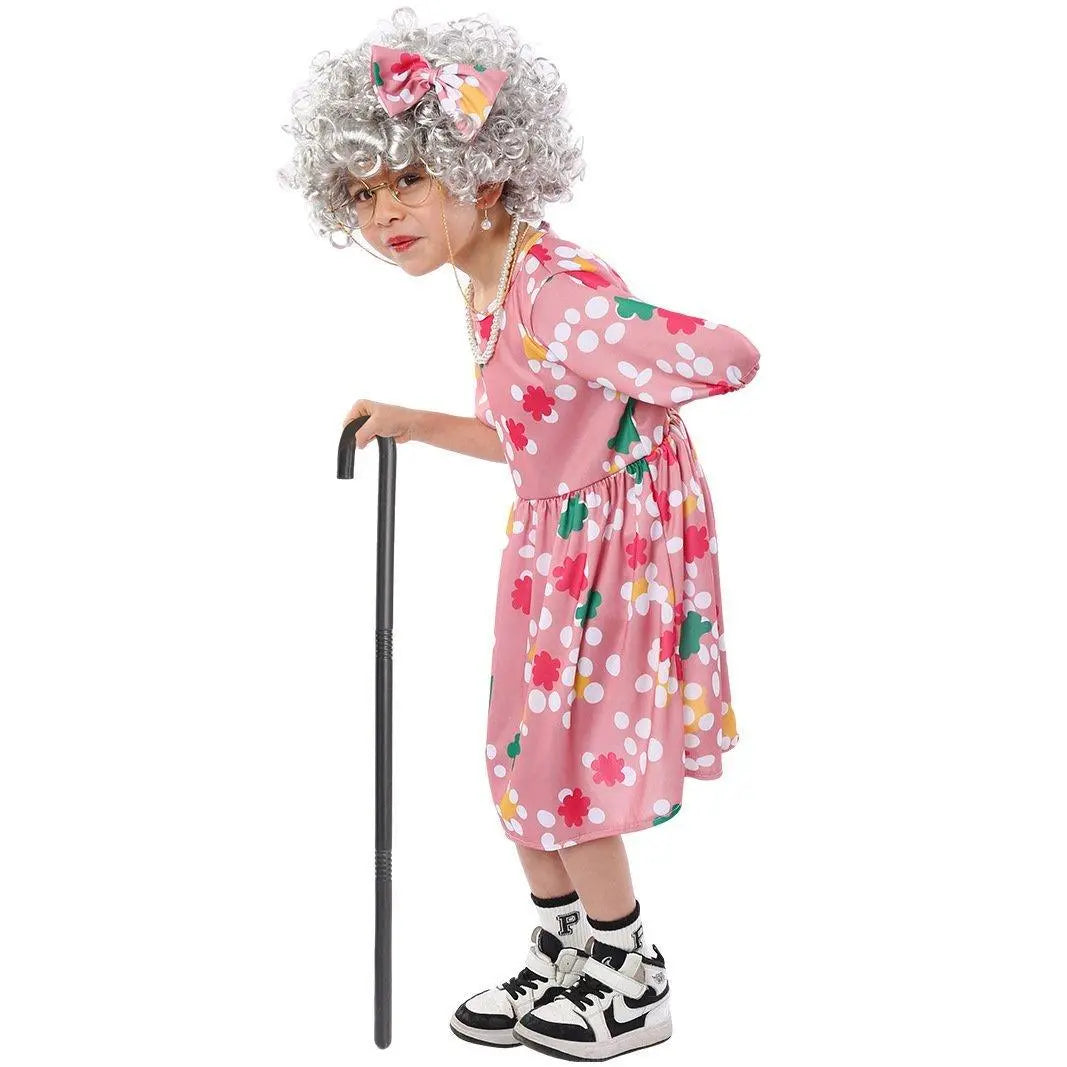 Grandma Cosplay Costume Halloween Children's Day Party Stage Performance Outfit - Pajamasbuy
