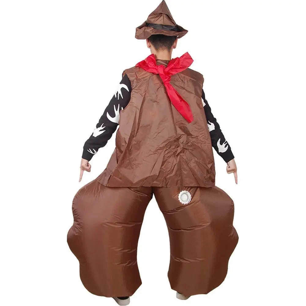 Halloween Cowboy Gunslinger Inflatable Party Stage Performance Cosplay Costume - Pajamasbuy
