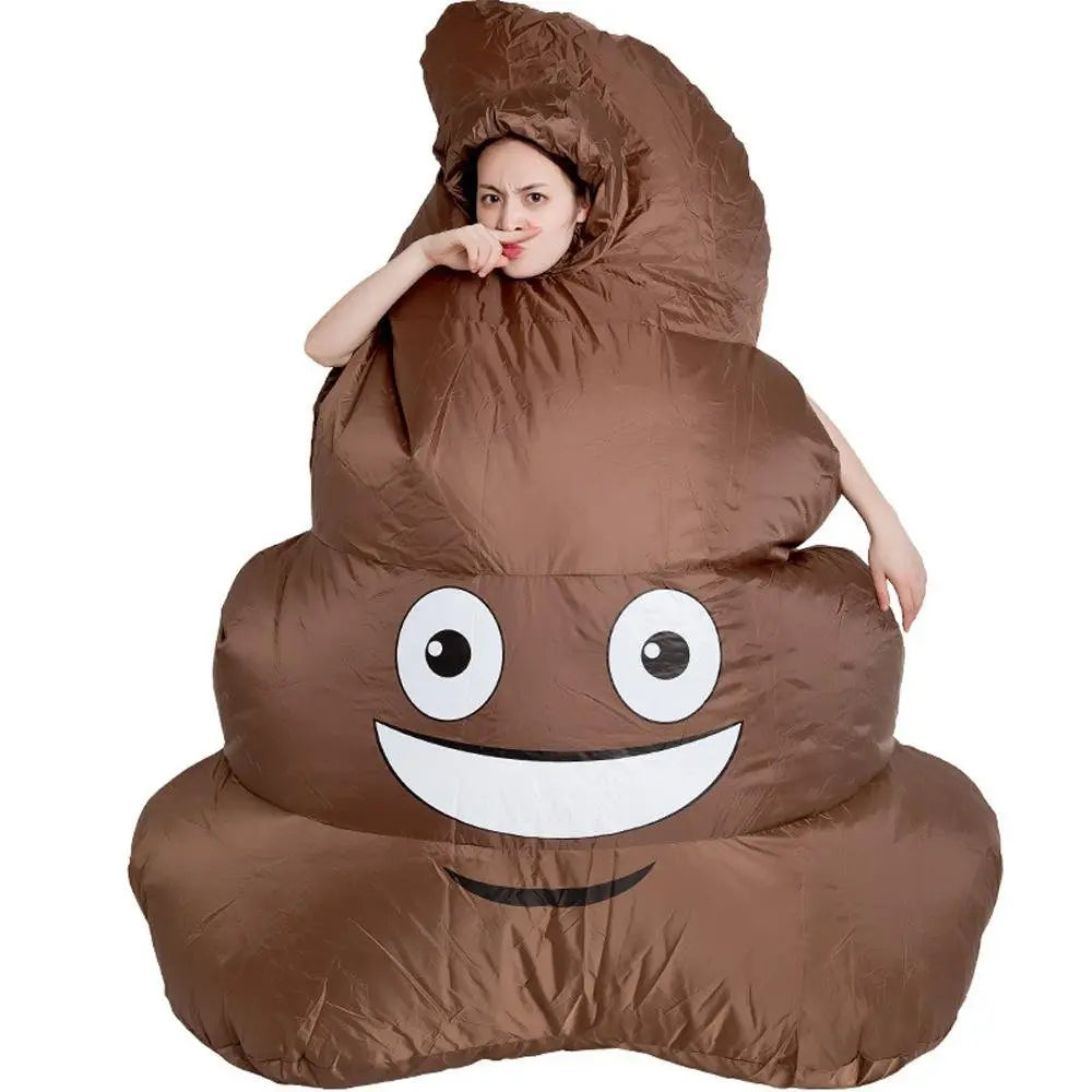 Halloween Emoji Poop Inflatable Party Stage Performance Cosplay Costume - Pajamasbuy