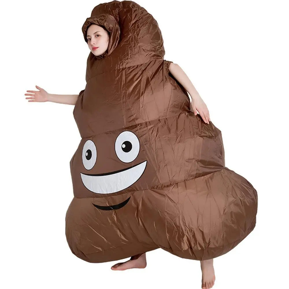 Halloween Emoji Poop Inflatable Party Stage Performance Cosplay Costume - Pajamasbuy