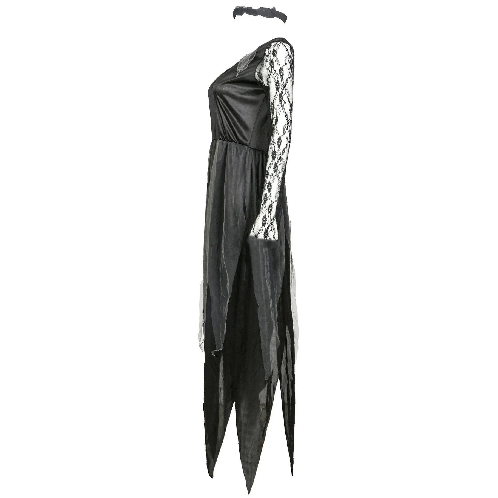 Halloween vampire dress gauze ghost bride costume cosplay stage play female zombie dress uniform - Pajamasbuy