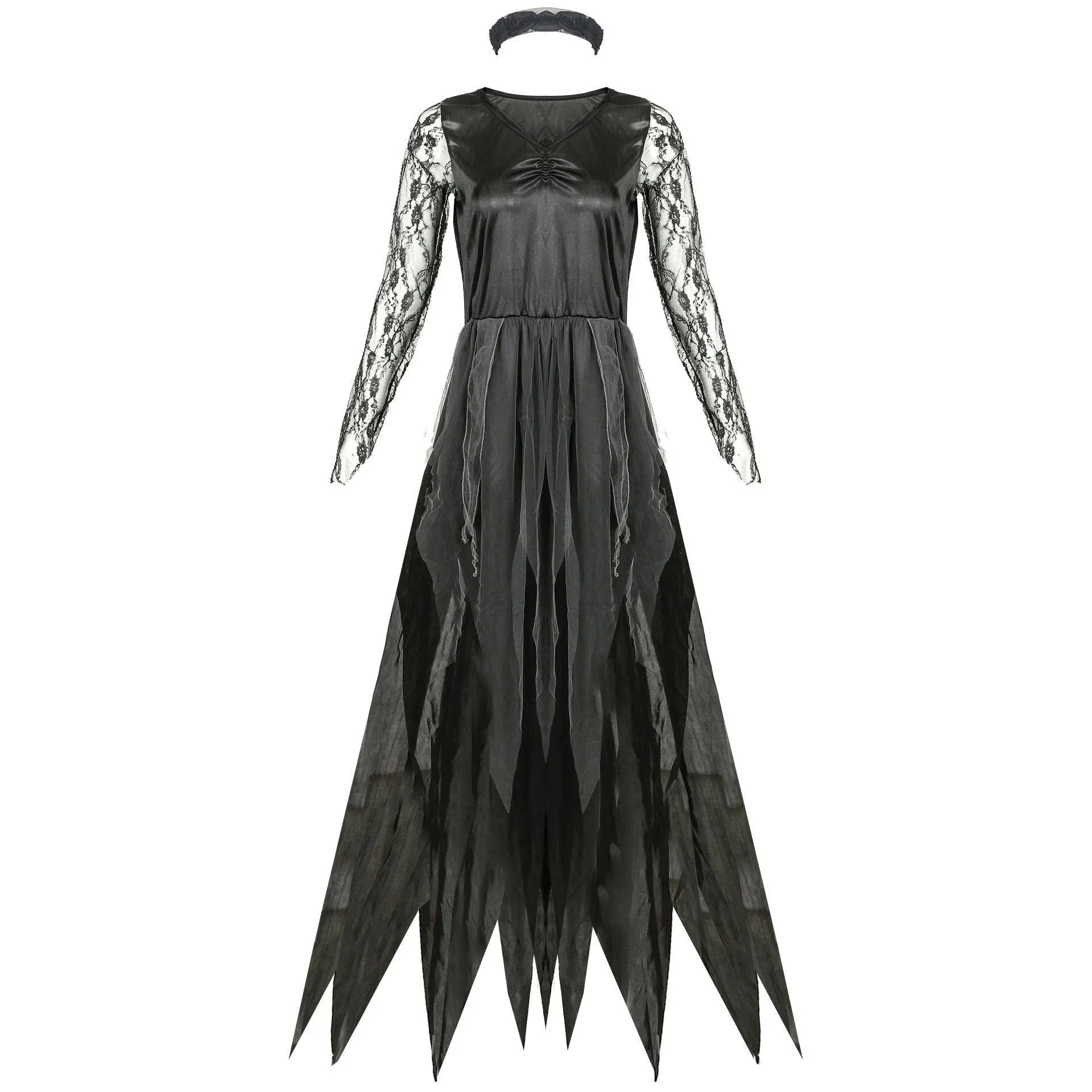 Halloween vampire dress gauze ghost bride costume cosplay stage play female zombie dress uniform - Pajamasbuy