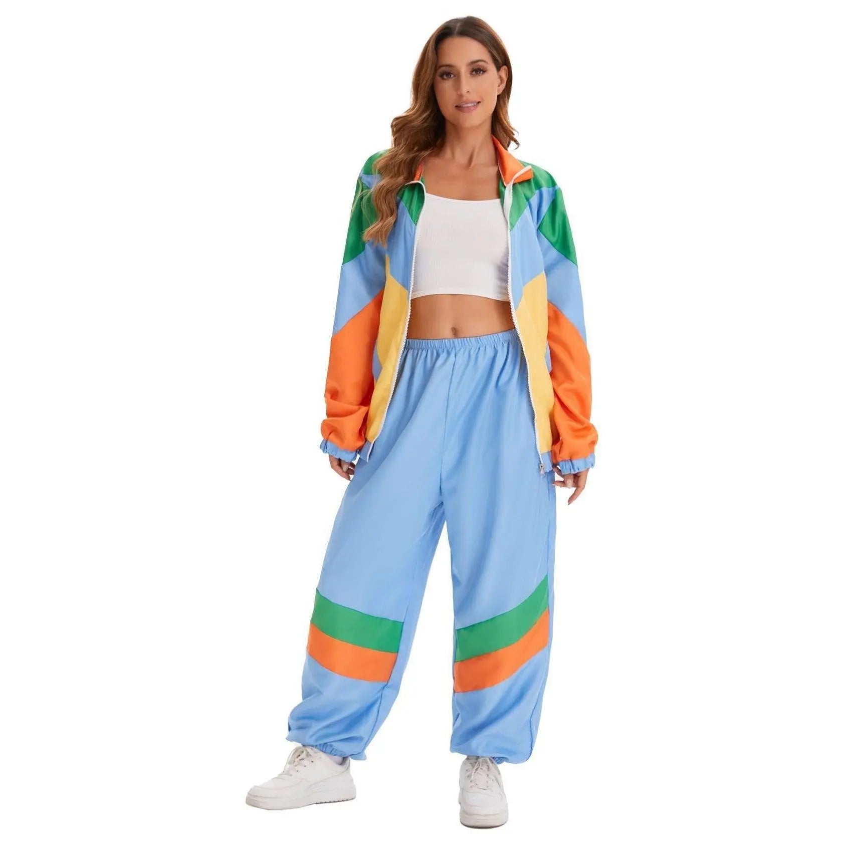 Hip Hop Rock Hippie 70s Costumes Vintage Cosplay Halloween Outfit - Pajamasbuy