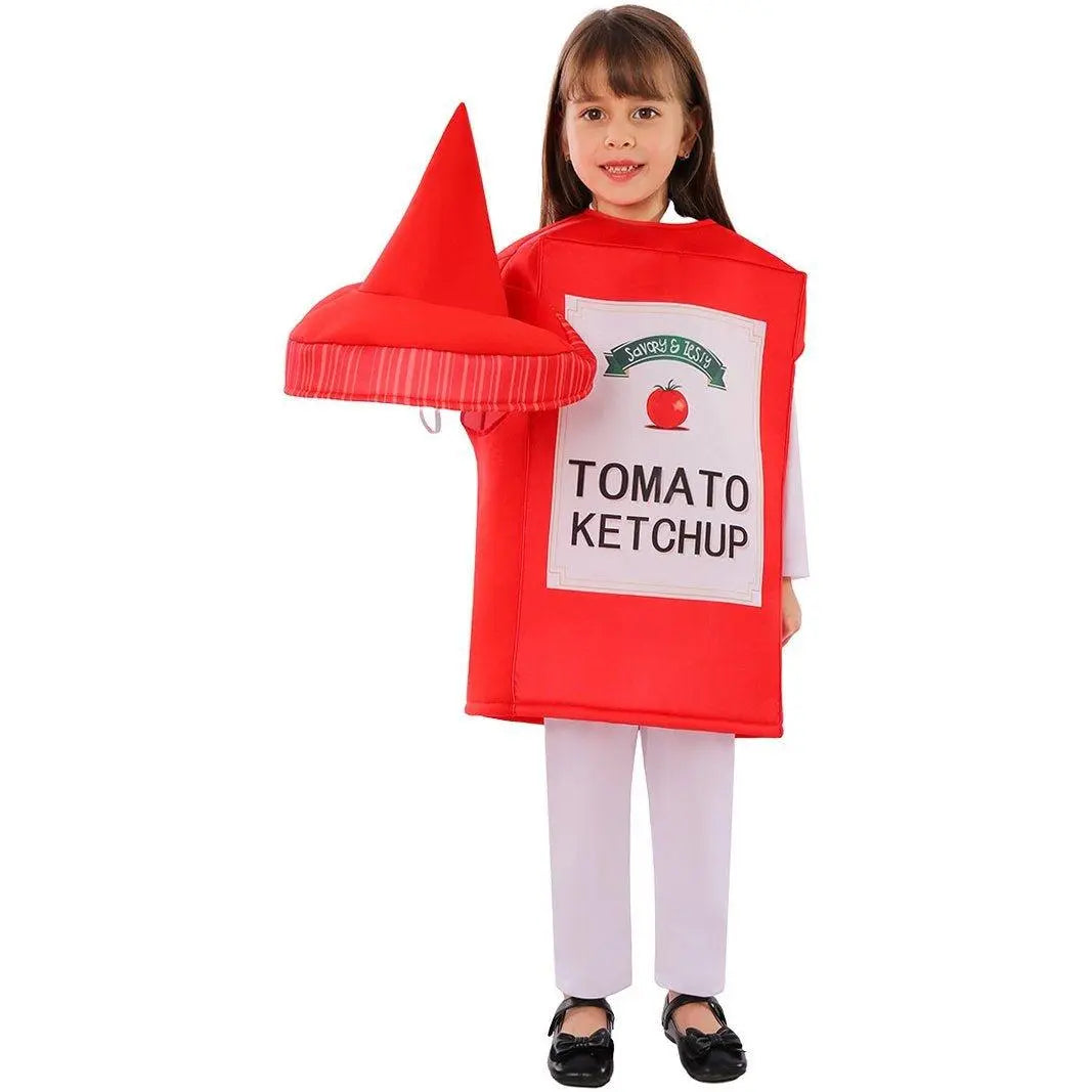 Ketchup Kids Funny Stage Performance Cosplay Costumes Halloween - Pajamasbuy