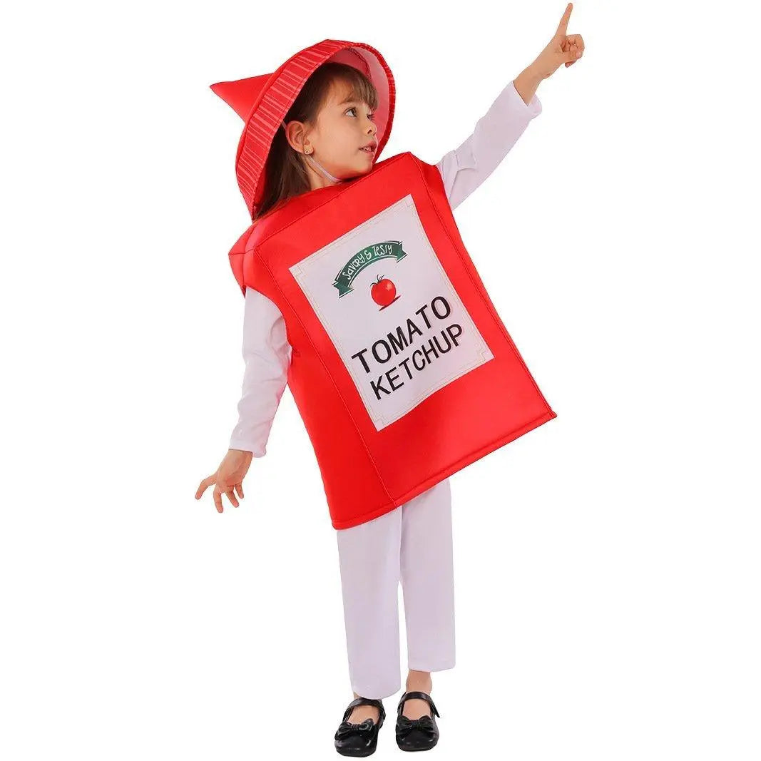 Ketchup Kids Funny Stage Performance Cosplay Costumes Halloween - Pajamasbuy