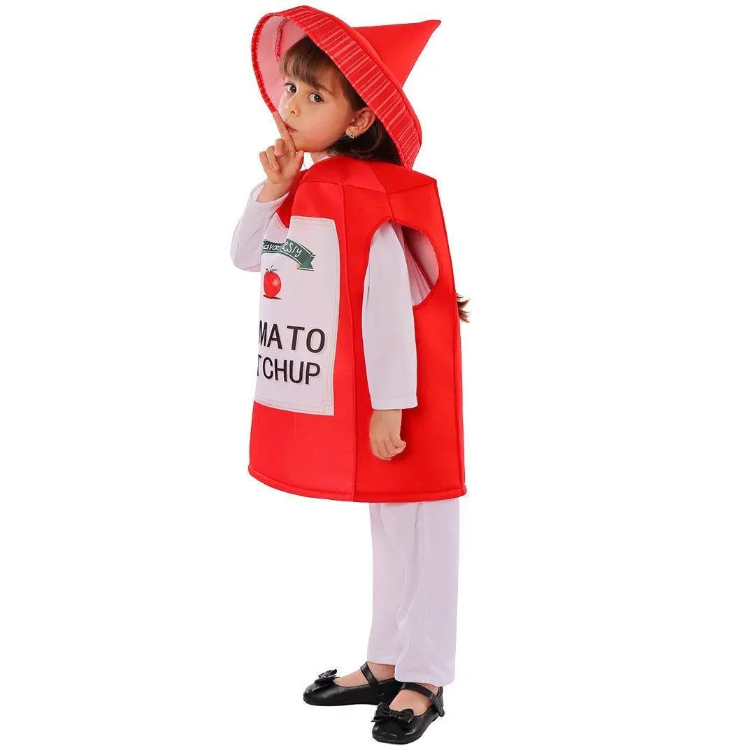 Ketchup Kids Funny Stage Performance Cosplay Costumes Halloween - Pajamasbuy