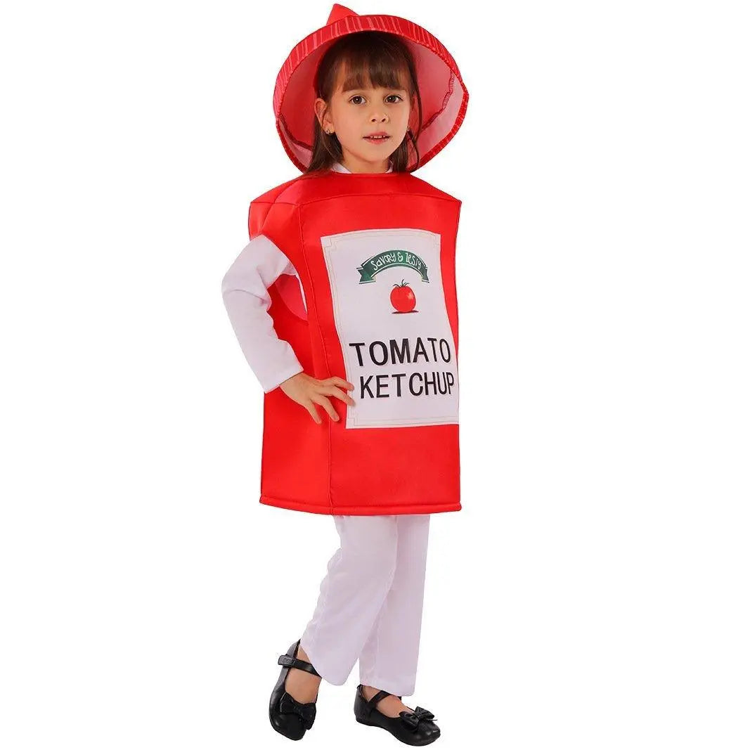 Ketchup Kids Funny Stage Performance Cosplay Costumes Halloween - Pajamasbuy