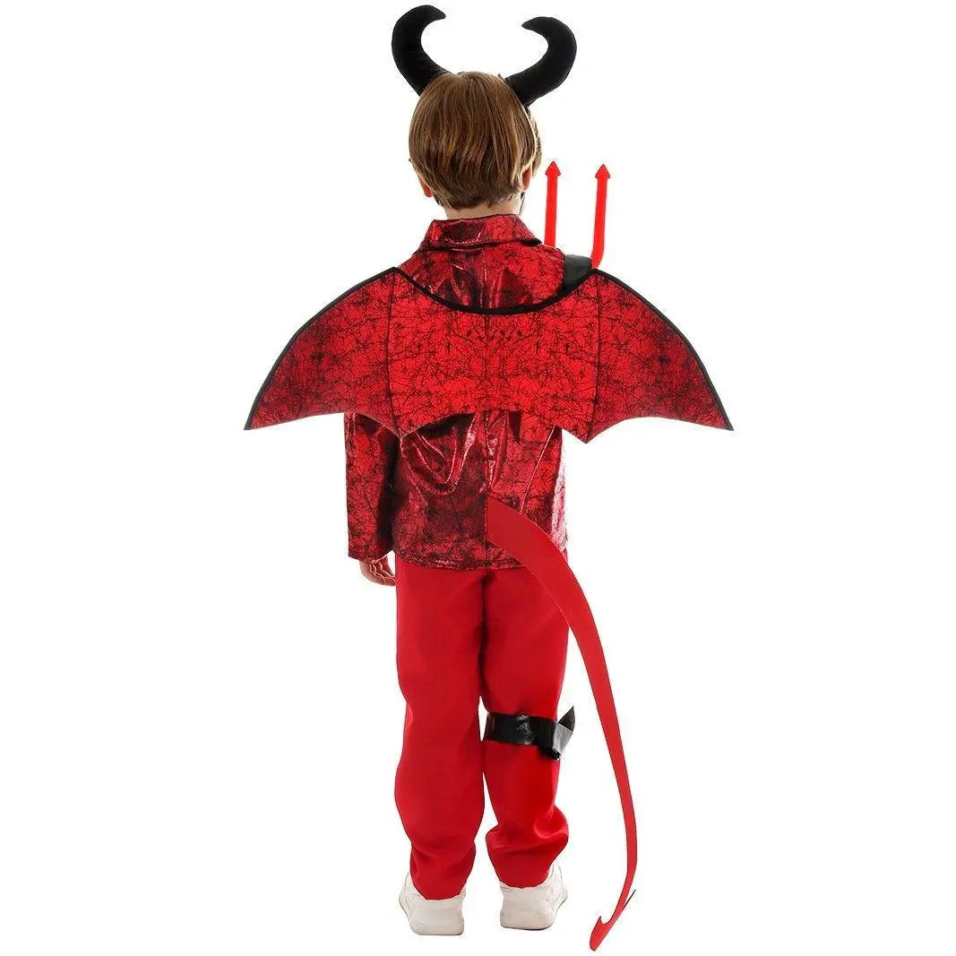 Kid's Punk Style Little Devil Costume Halloween Stage Cosplay - Pajamasbuy