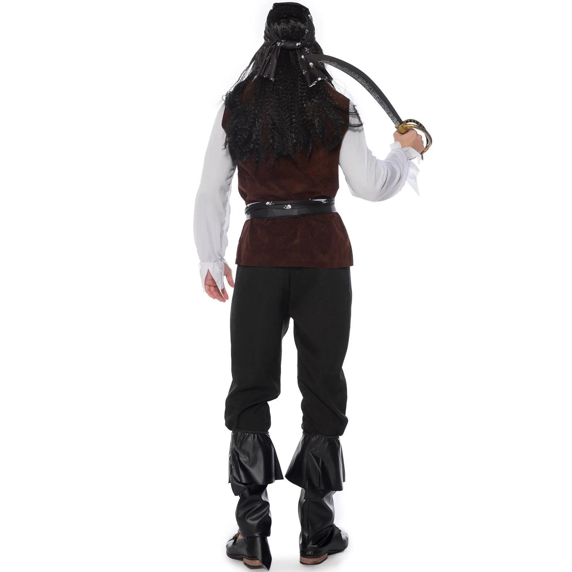 Male Pirate Outfit Vintage Cosplay Costume Carnival Halloween For Mens - Pajamasbuy