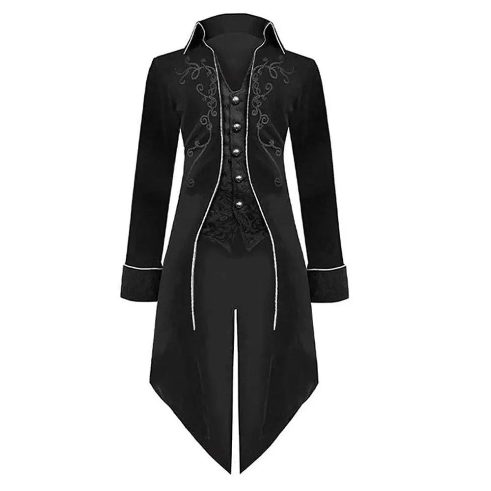 Medieval Steampunk Tailcoat Halloween Costumes Vampire Gothic Jackets Vintage Coat For Men - Pajamasbuy