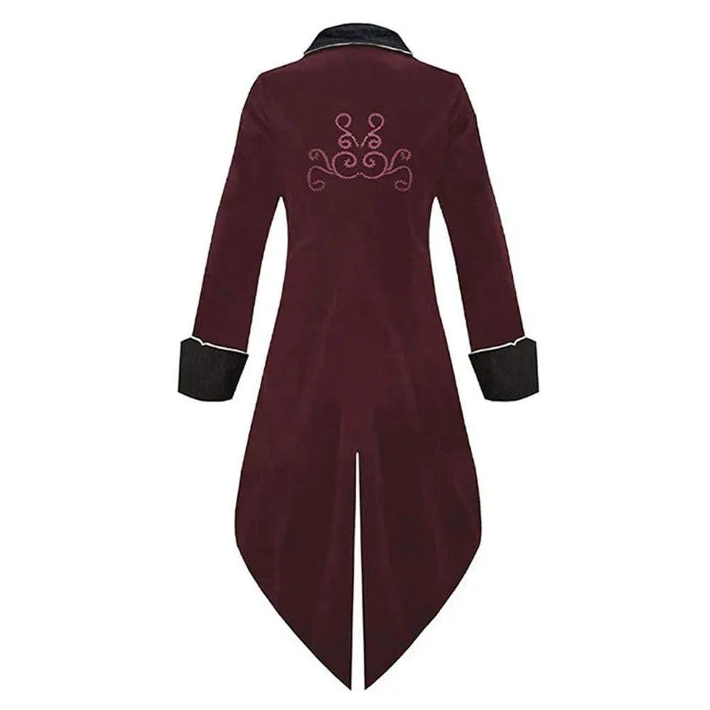 Medieval Steampunk Tailcoat Halloween Costumes Vampire Gothic Jackets Vintage Coat For Men - Pajamasbuy