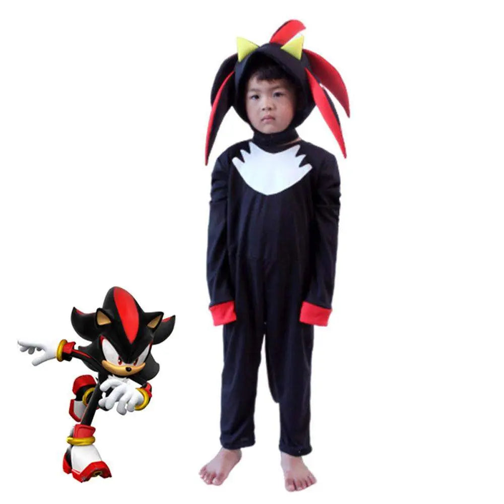 Sonic The Hedgehog Shadow Cosplay Costumes Cartoon Jumpsuit Romper Dress Up Stage Performance Outfits - Pajamasbuy