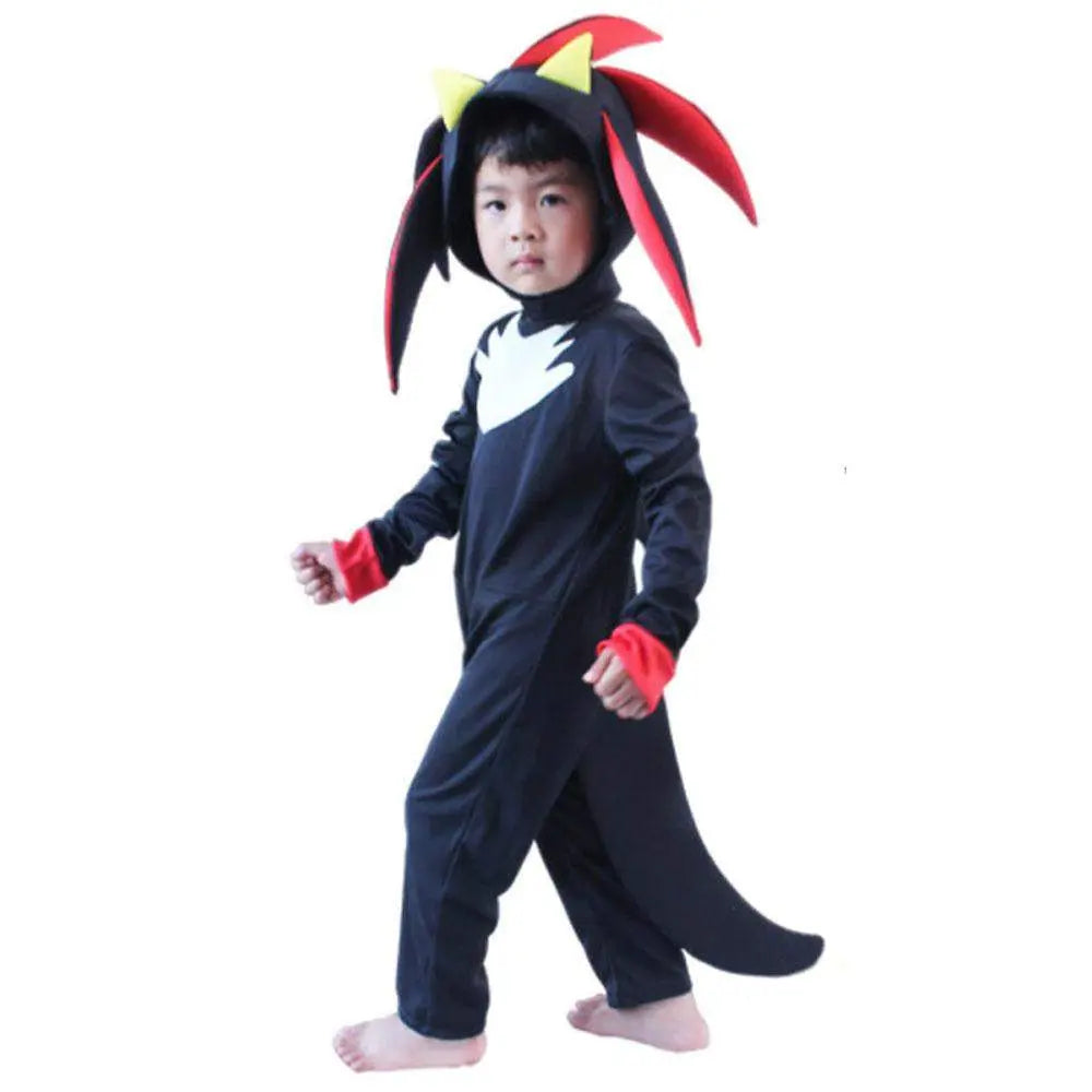 Sonic The Hedgehog Shadow Cosplay Costumes Cartoon Jumpsuit Romper Dress Up Stage Performance Outfits - Pajamasbuy