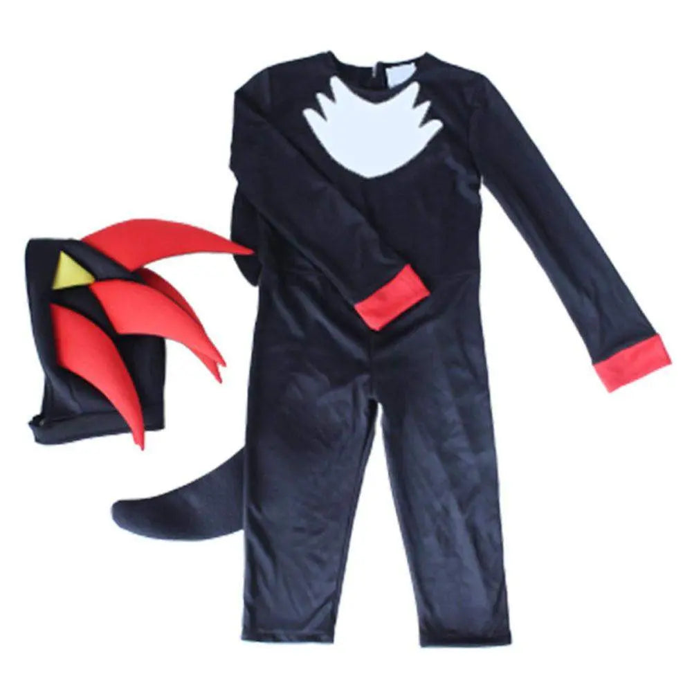 Sonic The Hedgehog Shadow Cosplay Costumes Cartoon Jumpsuit Romper Dress Up Stage Performance Outfits - Pajamasbuy