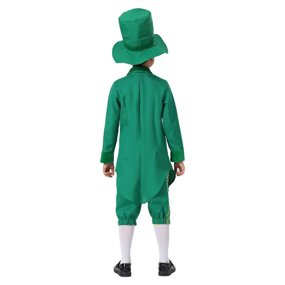 St Patrick's Day Kids Green Dress Party Cosplay Costume Carnival Suit - Pajamasbuy