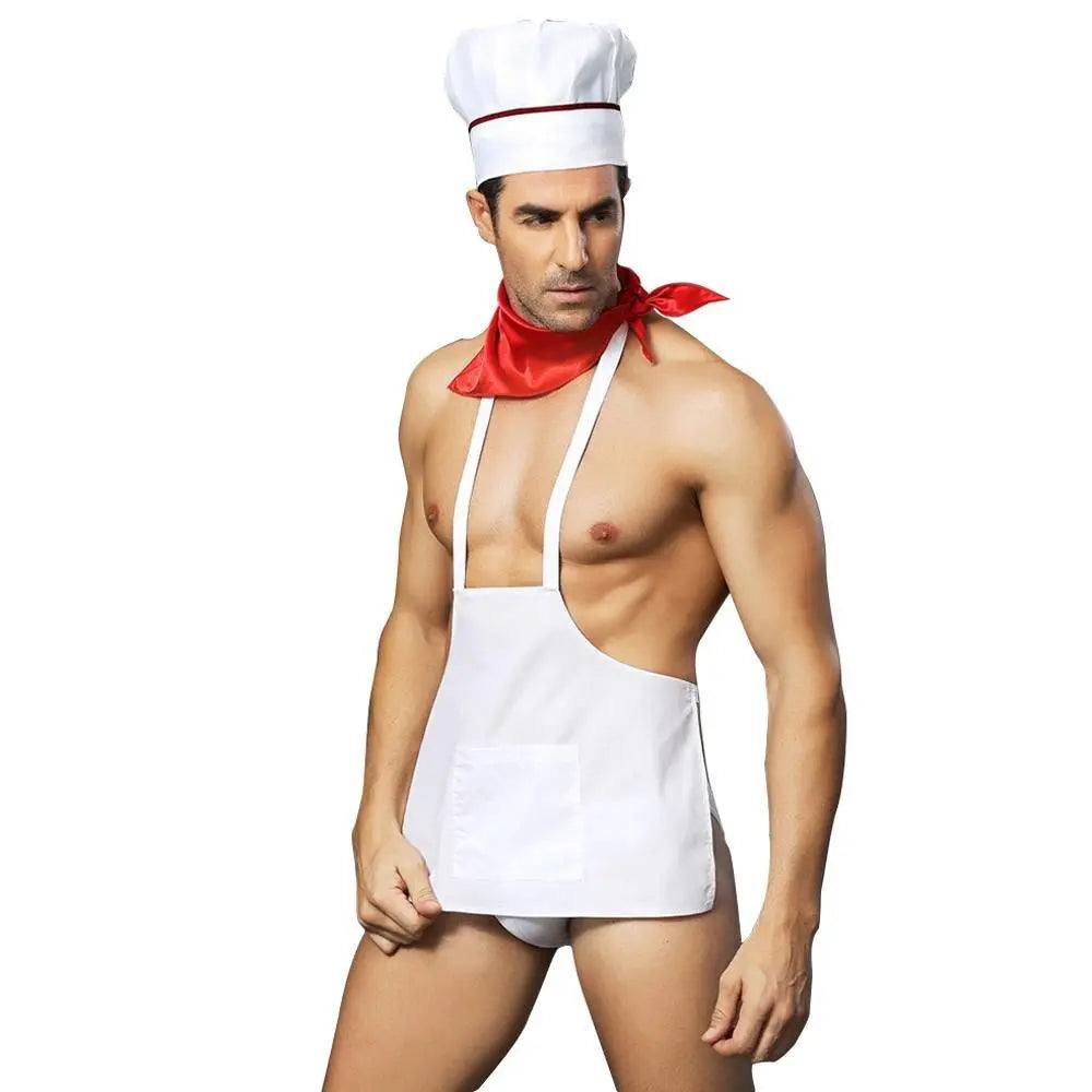Stag Do Party Fancy Dress Costume Chef Servant For Men - Pajamasbuy