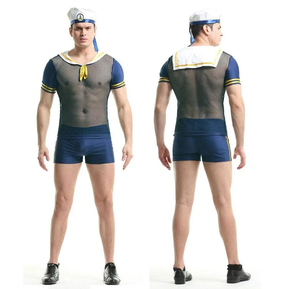 Stag Do Party Fancy Dress Costume Navy Sailor For Men - Pajamasbuy