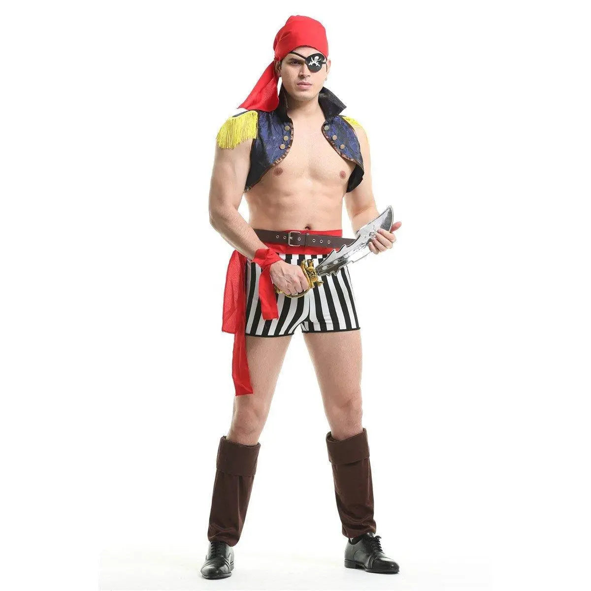 Stag Do Party Fancy Dress Costume Pirate Captain Night Club For Men - Pajamasbuy