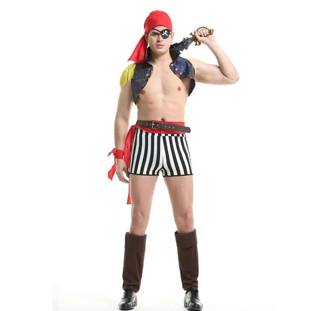Stag Do Party Fancy Dress Costume Pirate Captain Night Club For Men - Pajamasbuy