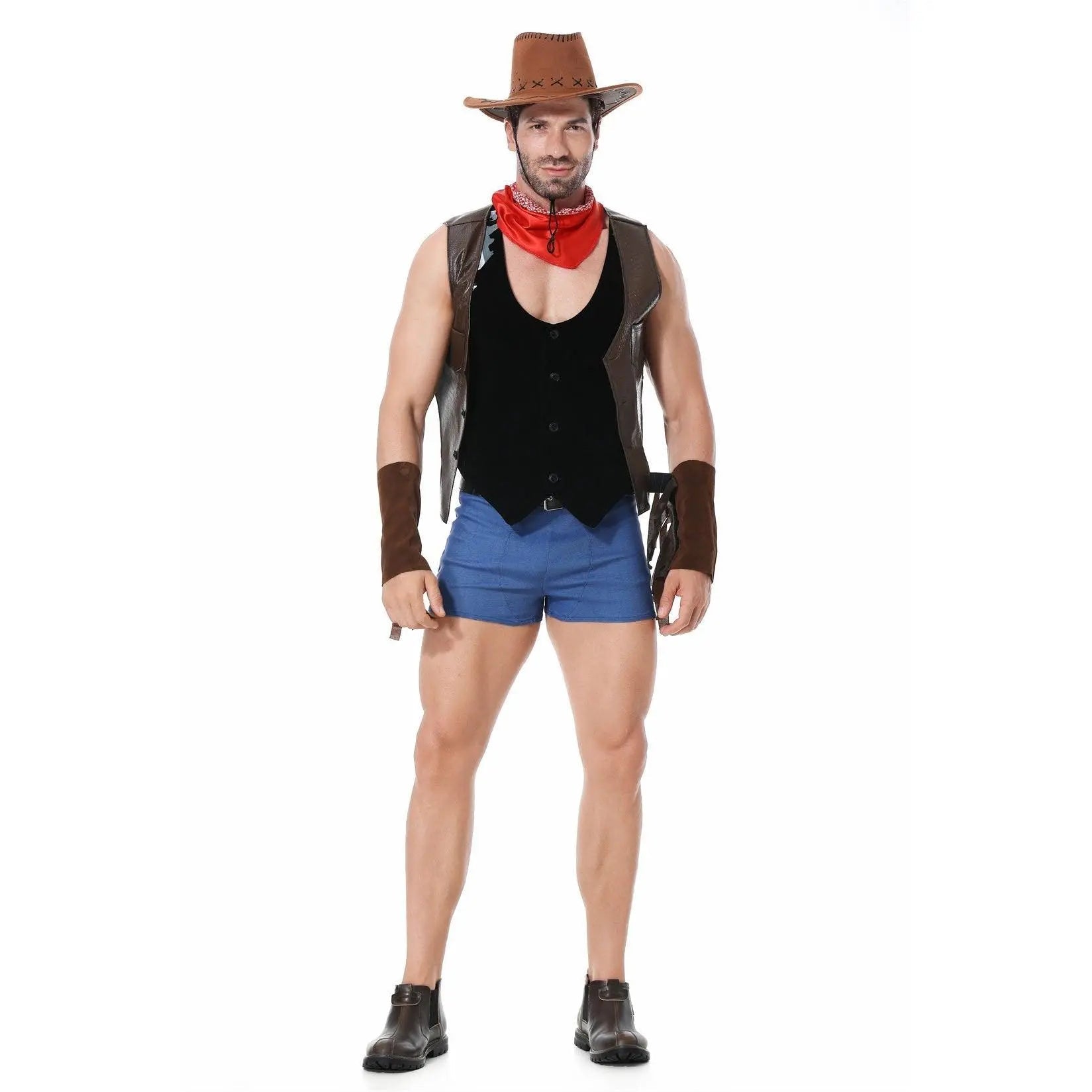 Stag Do Party Fancy Dress Costume Western Cowboy for Men - Pajamasbuy