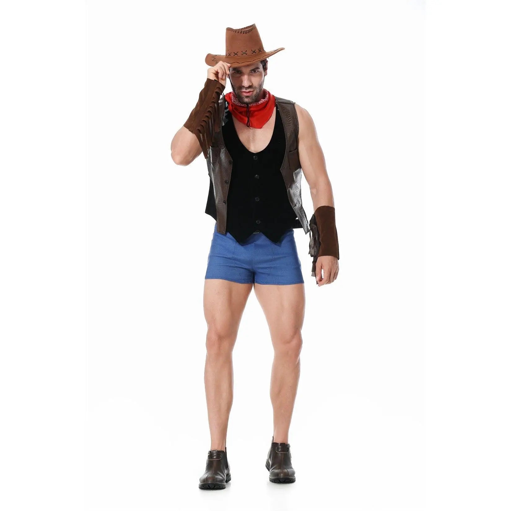Stag Do Party Fancy Dress Costume Western Cowboy for Men - Pajamasbuy