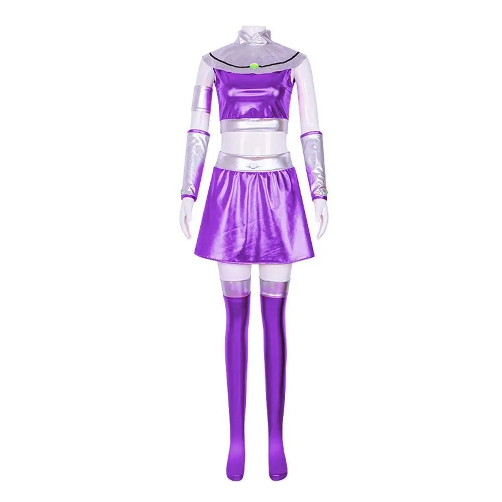 Teen Titans Cosplay Costume Princess Koriand'r Anime Suit Outfit Sets Up For Adults - Pajamasbuy