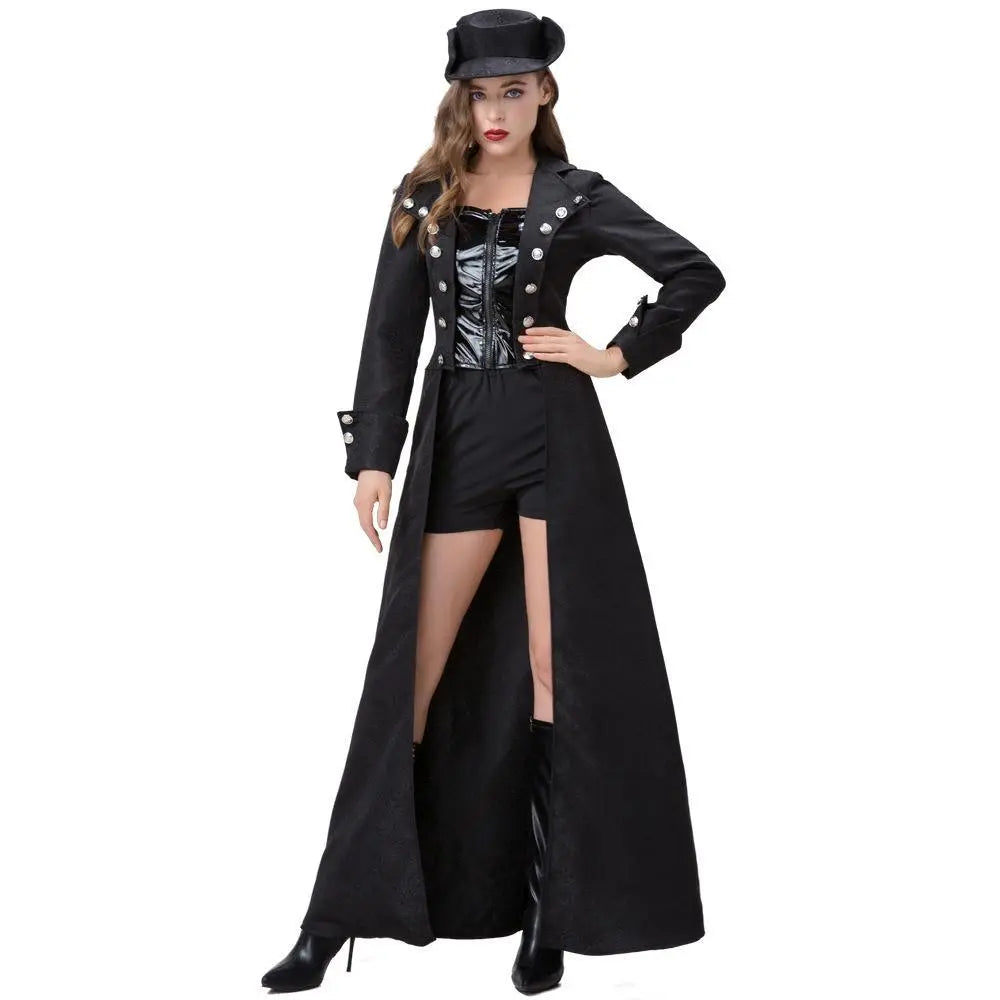 Vintage Medieval Steampunk Halloween Outfits Carnival Cosplay Costume For Adult - Pajamasbuy