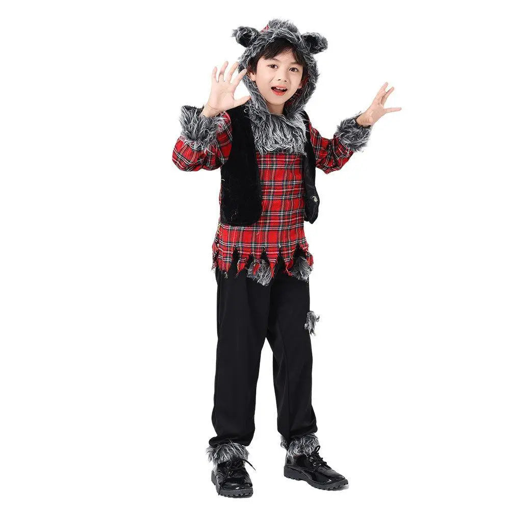 Werewolf Kid costume Halloween Child Cosplay Stage performance - Pajamasbuy