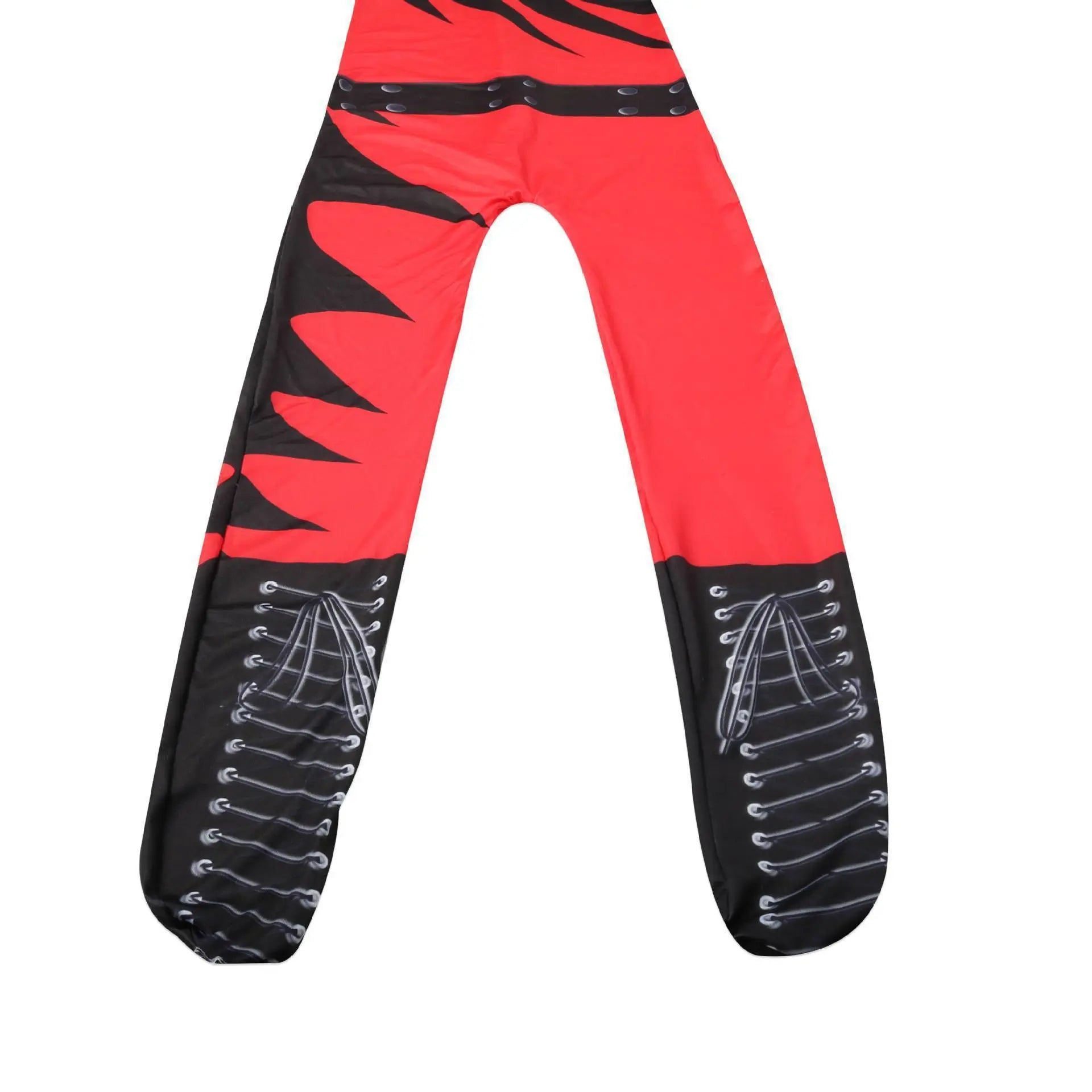 Wrestler Kane Cosplay Costume Jumpsuit Romper Outfit Stage Performance Party Halloween for Kids Boys - Pajamasbuy