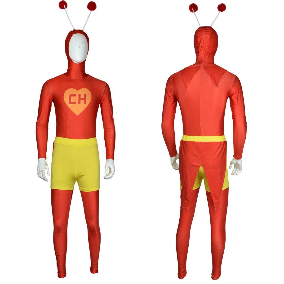 El Chapul?¡ìan Colorado Cosplay Costume Chespirito4 The Red Grasshopper - Pajamasbuy