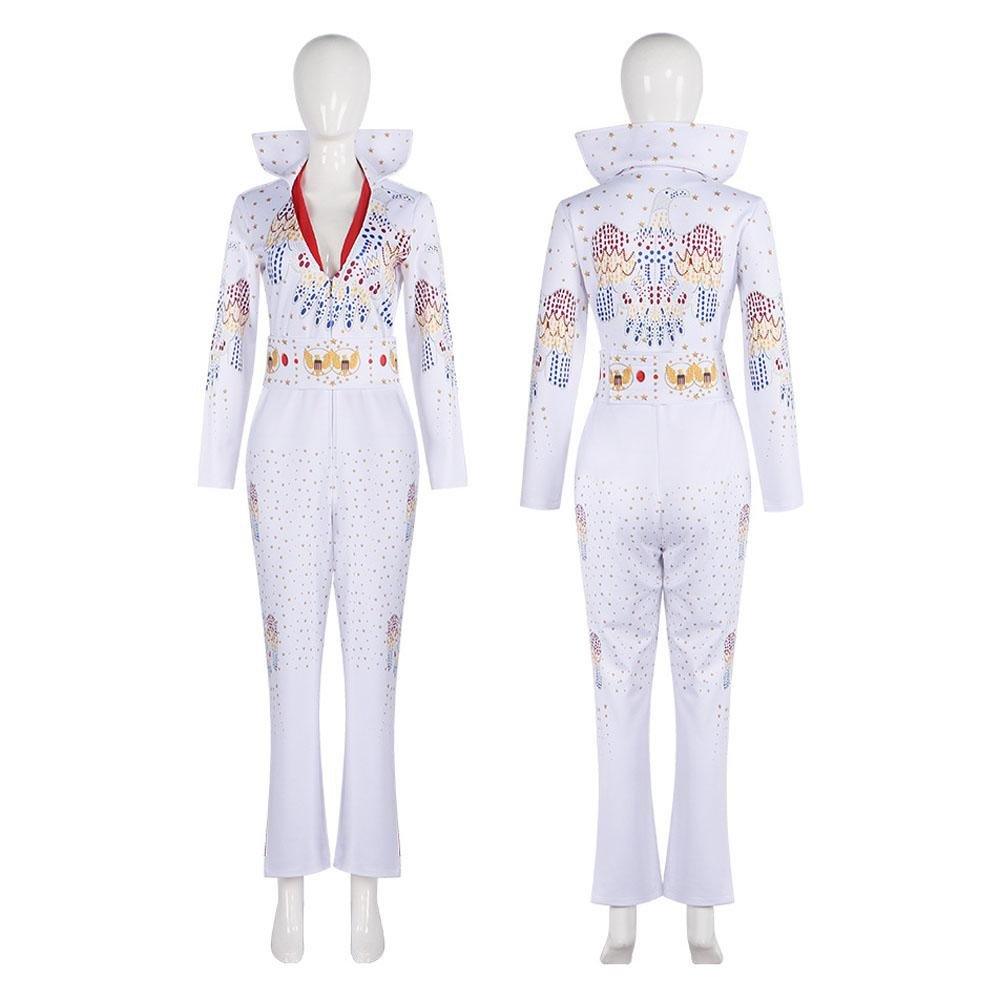Elvis Presley Rock Singer Cosplay Costume for Halloween and Stage Performances Adult and Children - Pajamasbuy