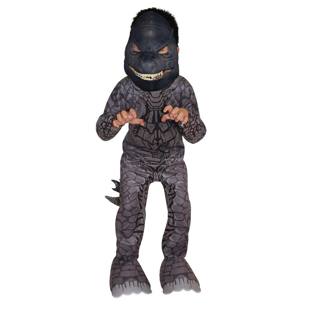 Godzilla Jumpsuit Mask Stage Performance Cosplay Costumes Printing Kids - Pajamasbuy