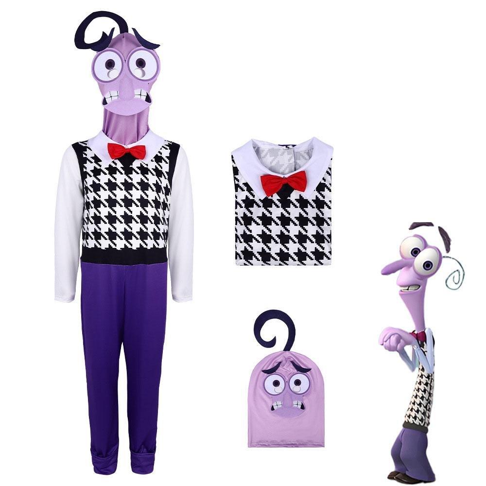 Inside Out 2 Fear Costume Halloween Stage Performance Outfit for Kids and Adults - Pajamasbuy
