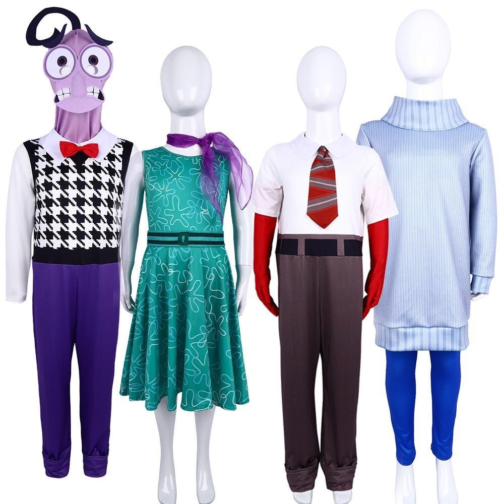 Inside Out 2 Joy Anger Fear Sadness Disgust cosplay costumes dress for the Halloween stage show - Pajamasbuy