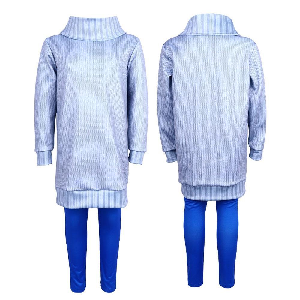 Inside Out 2 Sadness Costume Halloween Stage Performance Outfit for Kids and Adults - Pajamasbuy