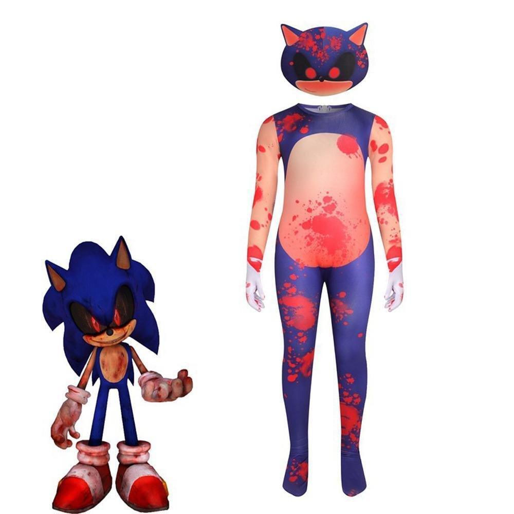 Sonic The Hedgehog Cosplay Costumes Cartoon Jumpsuit Romper Dress Up Stage Outfits for Kids - Pajamasbuy